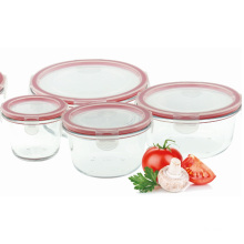 Round Glass Bowl Set for Microwave Oven